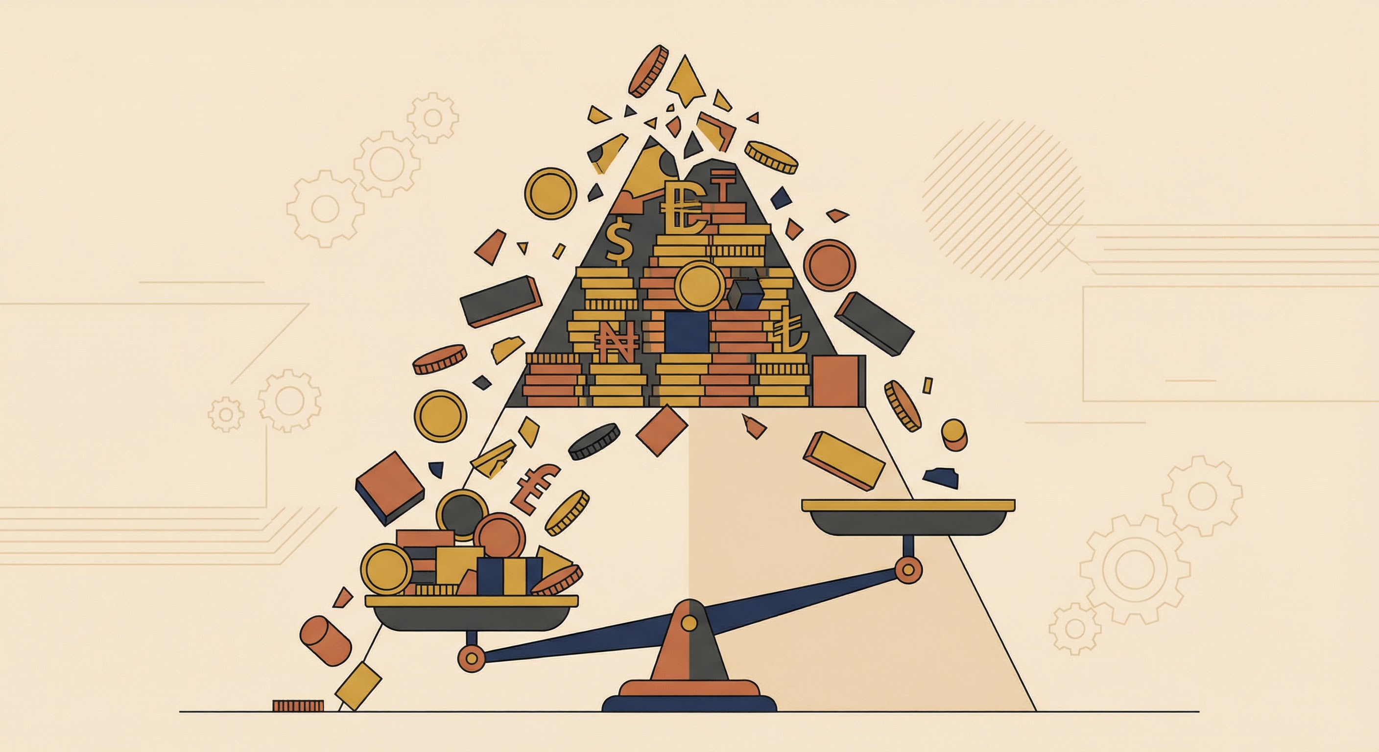 Editorial illustration for The Debasement: Why Every Great Power That Borrowed Its Way to Greatness Borrowed Its Way to Ruin